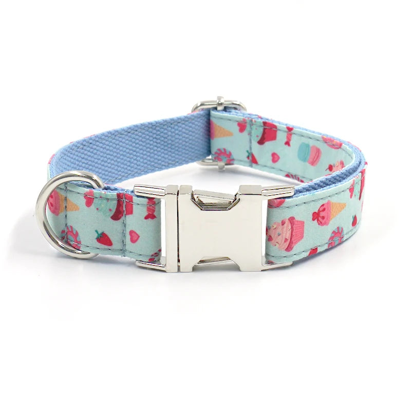 Donuts And Sweets Bow Collar And Leash