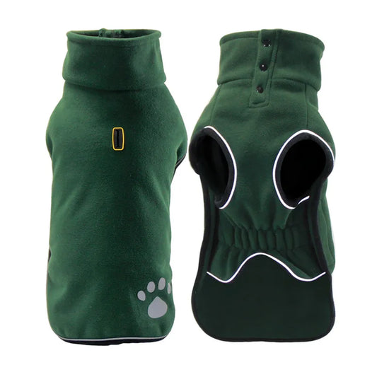 Double Layer Polar Fleece Dog Jacket