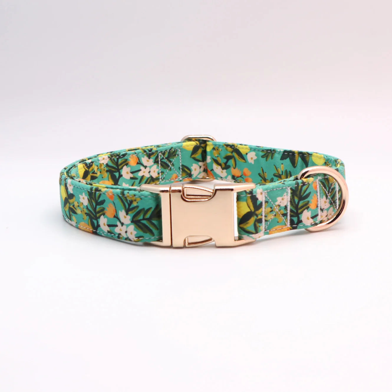 Floral Lemon Dog Harness Set