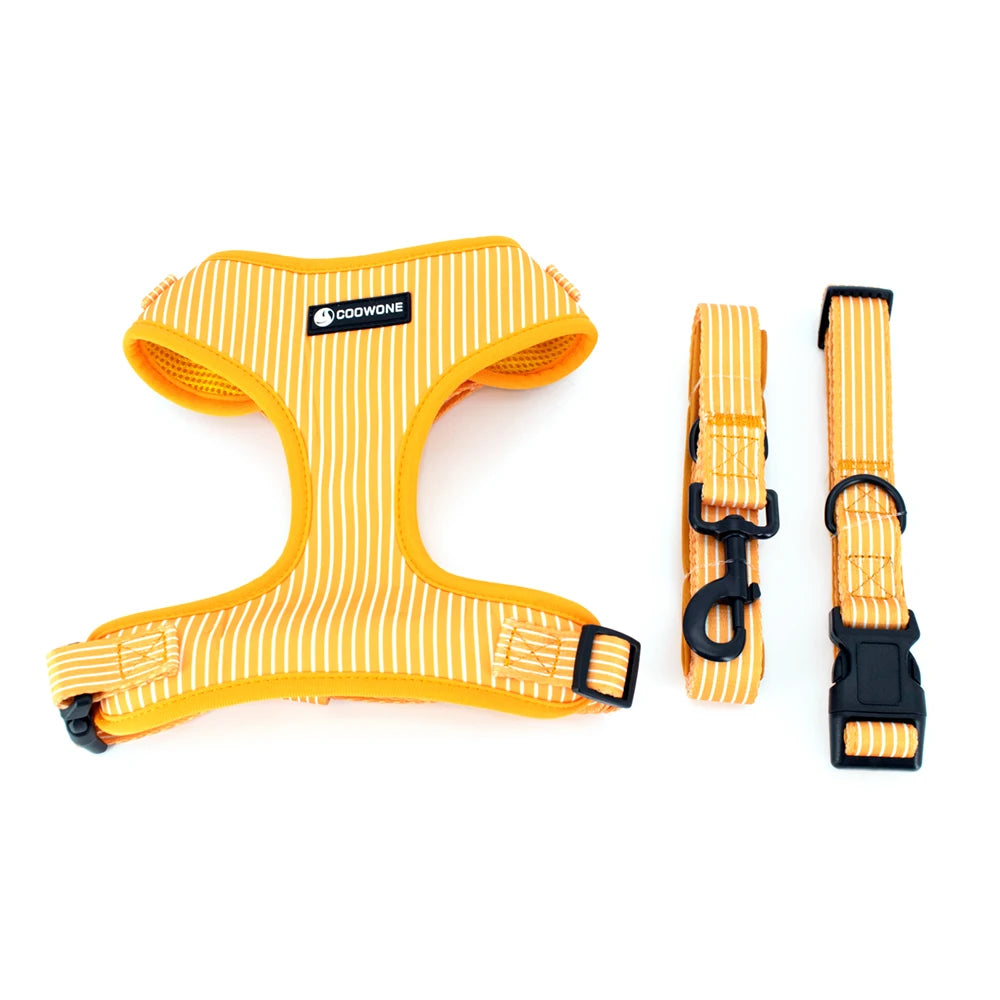Yellow Striped Harness Set