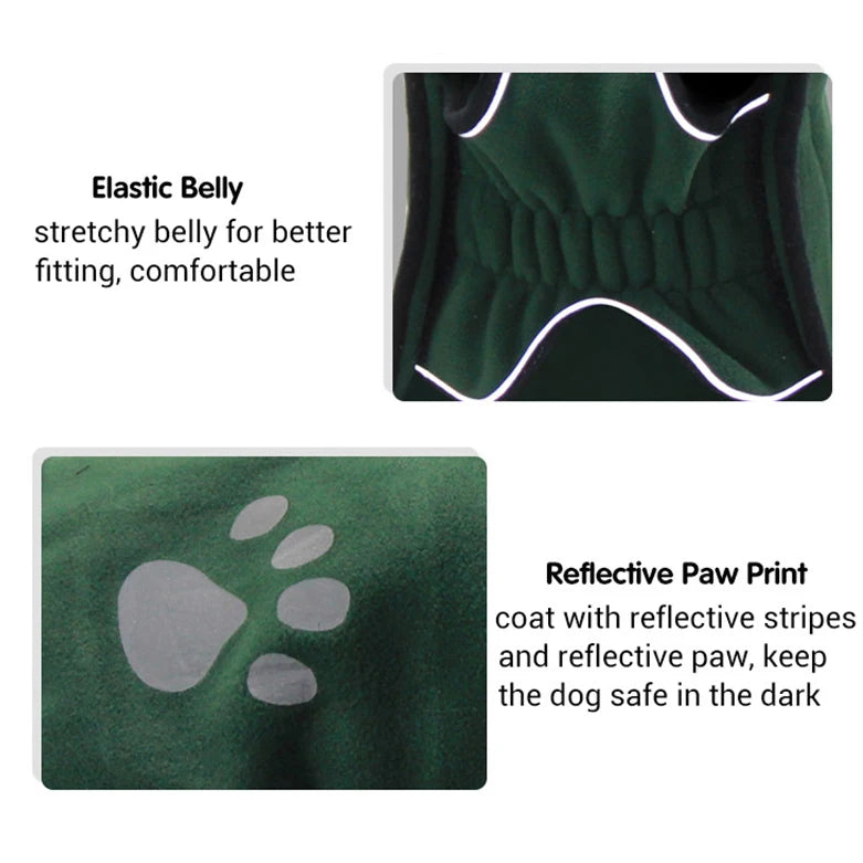 Double Layer Polar Fleece Dog Jacket
