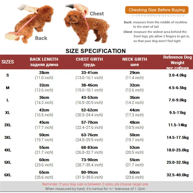Double Layer Polar Fleece Dog Jacket
