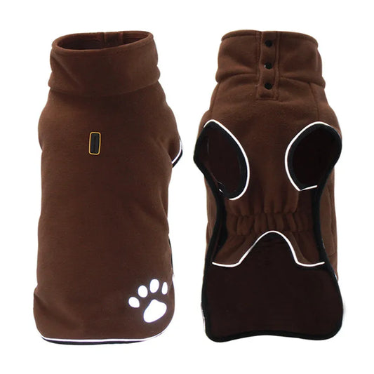 Double Layer Polar Fleece Dog Jacket