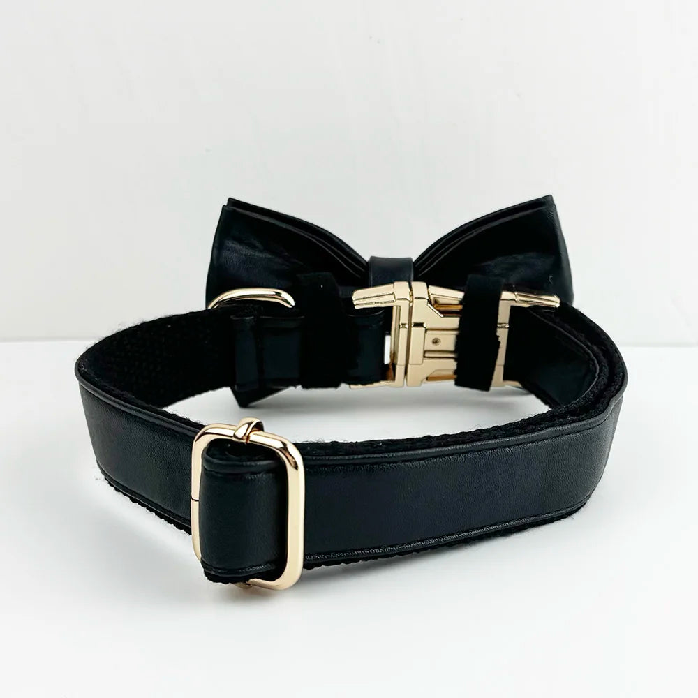 Black Leather Harness Set