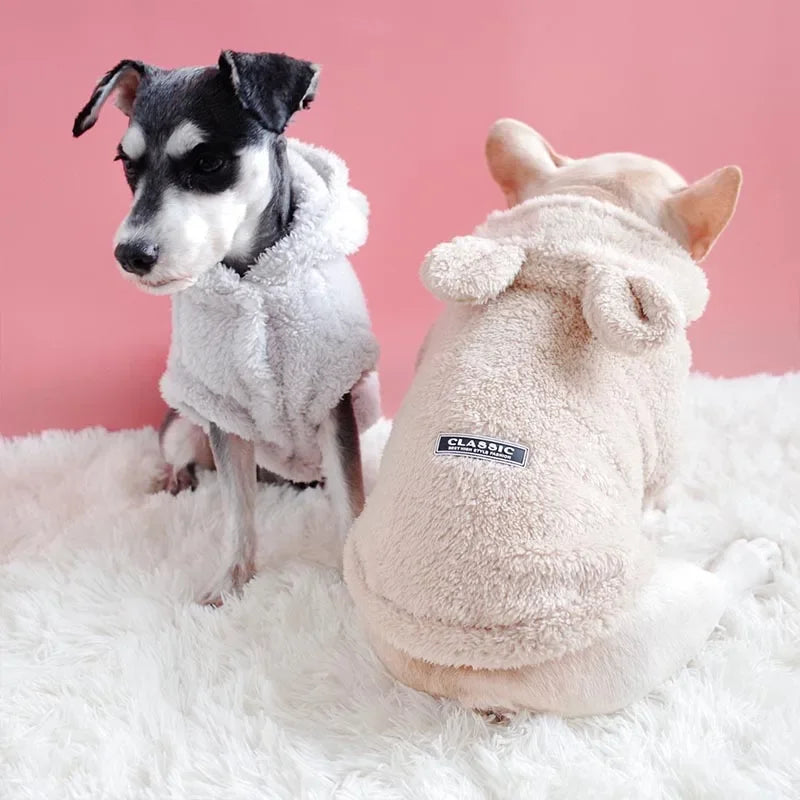 Soft Winter Rabbit Ears Dog Jumper