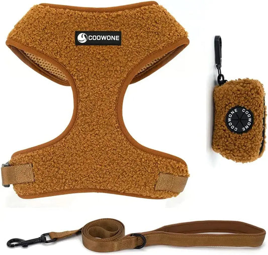 Teddy Velvet Harness Set