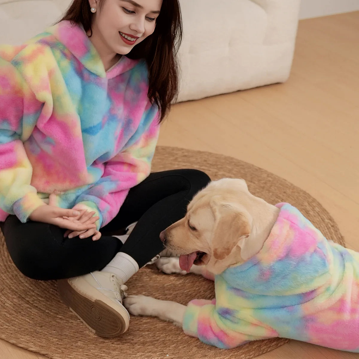 Unicorn Tie Dye Dog & Owner Matching Set