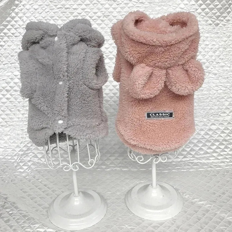Soft Winter Rabbit Ears Dog Jumper