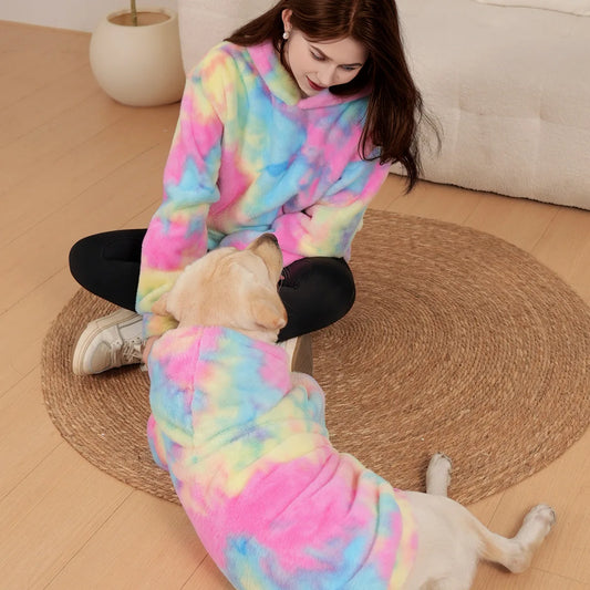 Unicorn Tie Dye Dog & Owner Matching Set