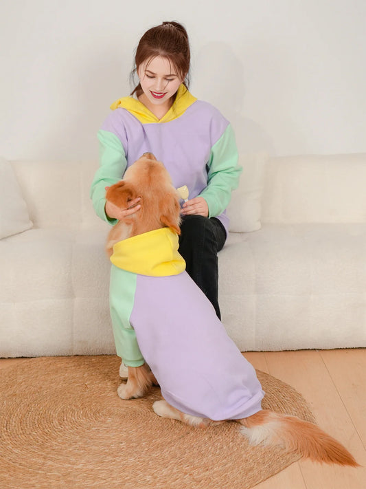 Multi Coloured Dog & Owner Matching Set