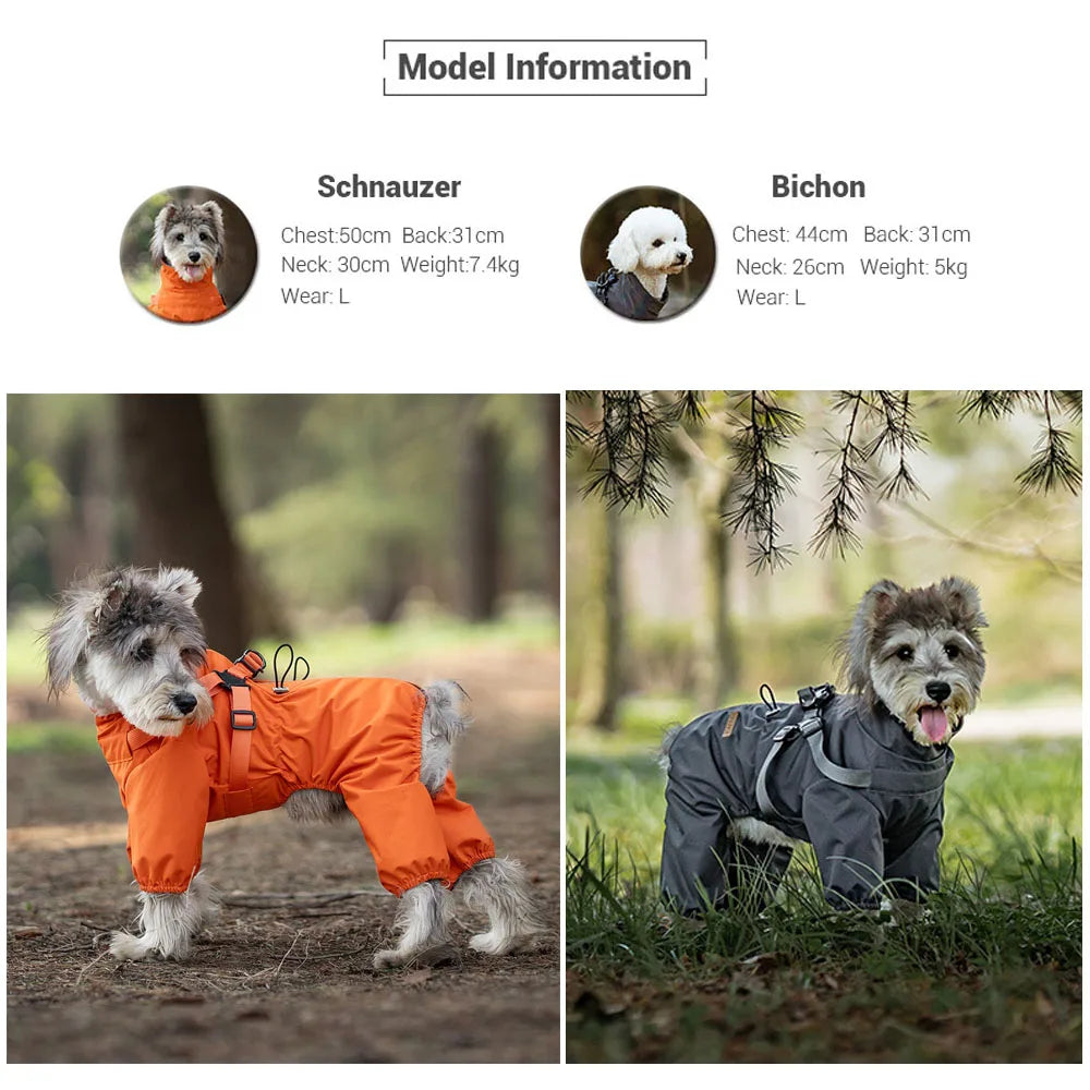Dog Waterproof Reflective Raincoat