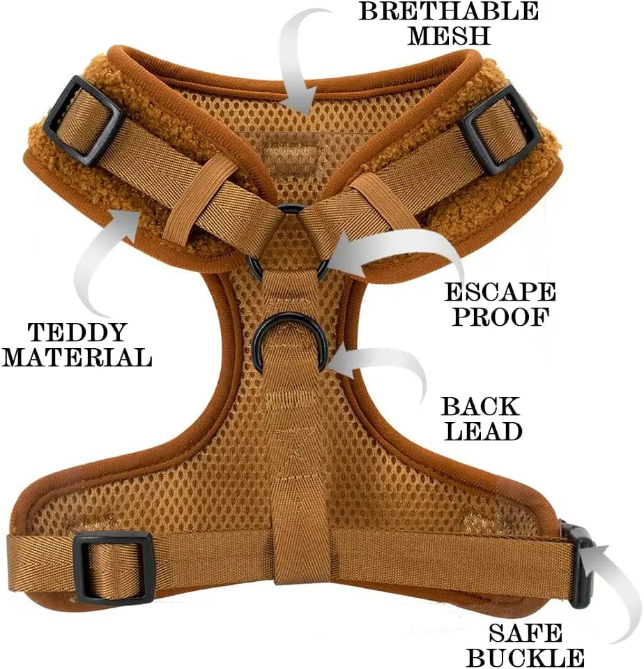 Teddy Velvet Harness Set