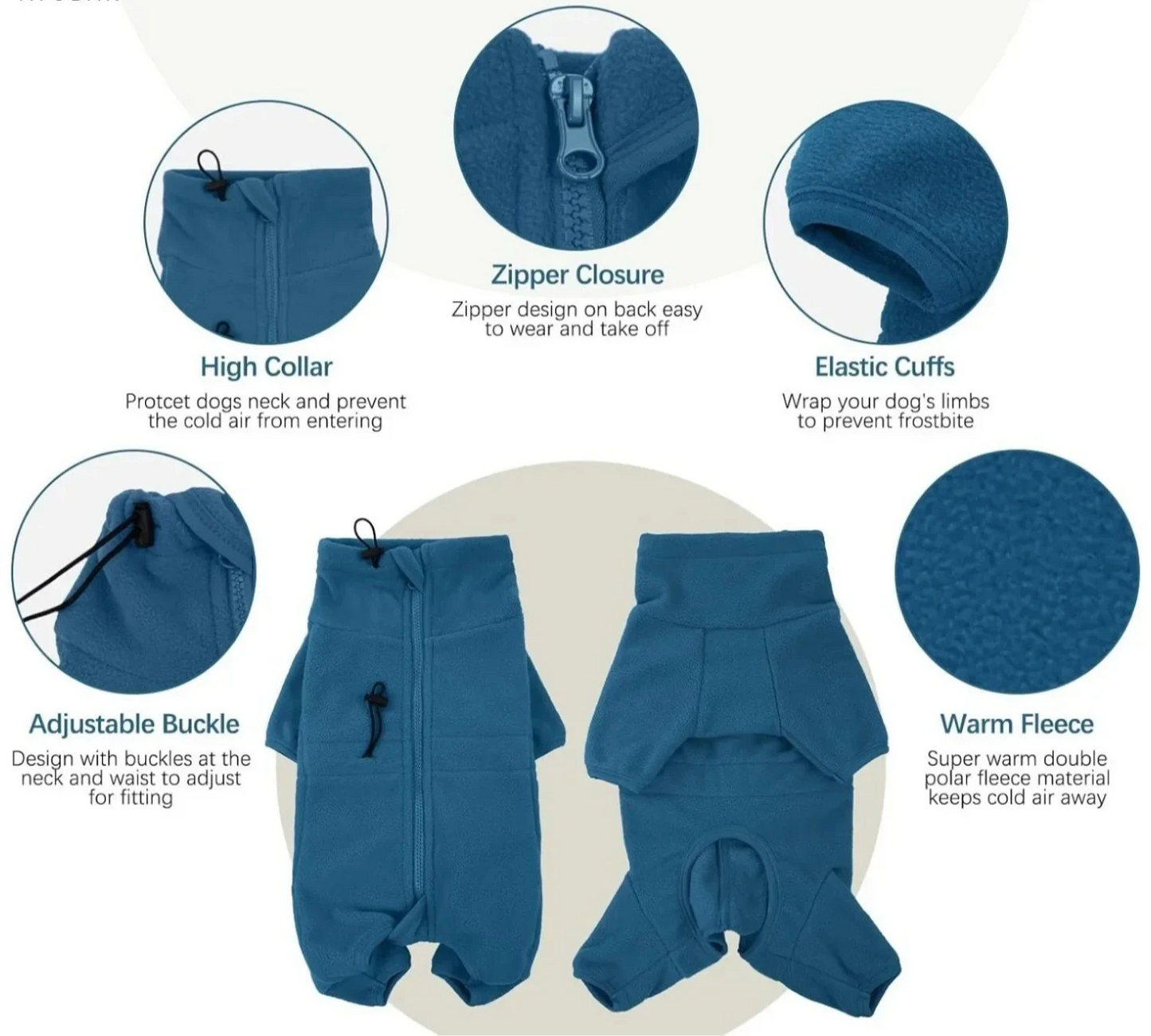 Winter Dog Soft Fleece Jumper