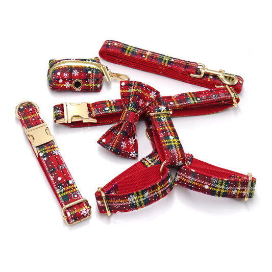 Tartan Christmas Dog Harness