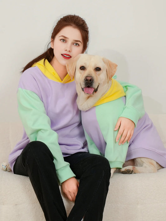 Multi Coloured Dog & Owner Matching Set