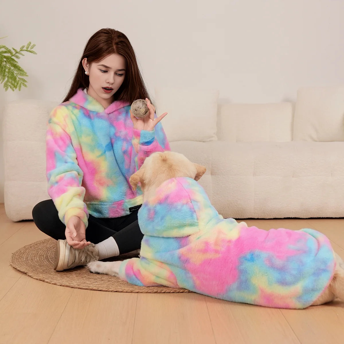 Unicorn Tie Dye Dog & Owner Matching Set