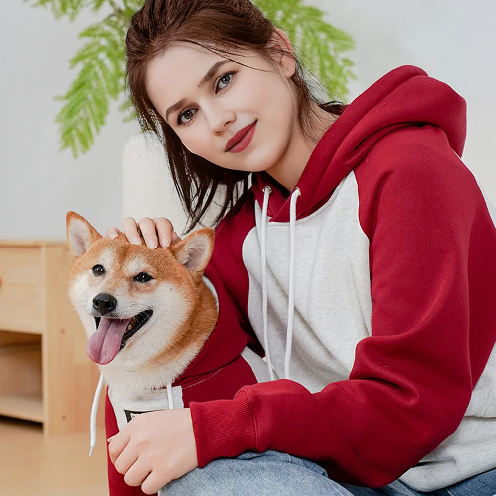 Red and Grey Dog & Owner Matching Set
