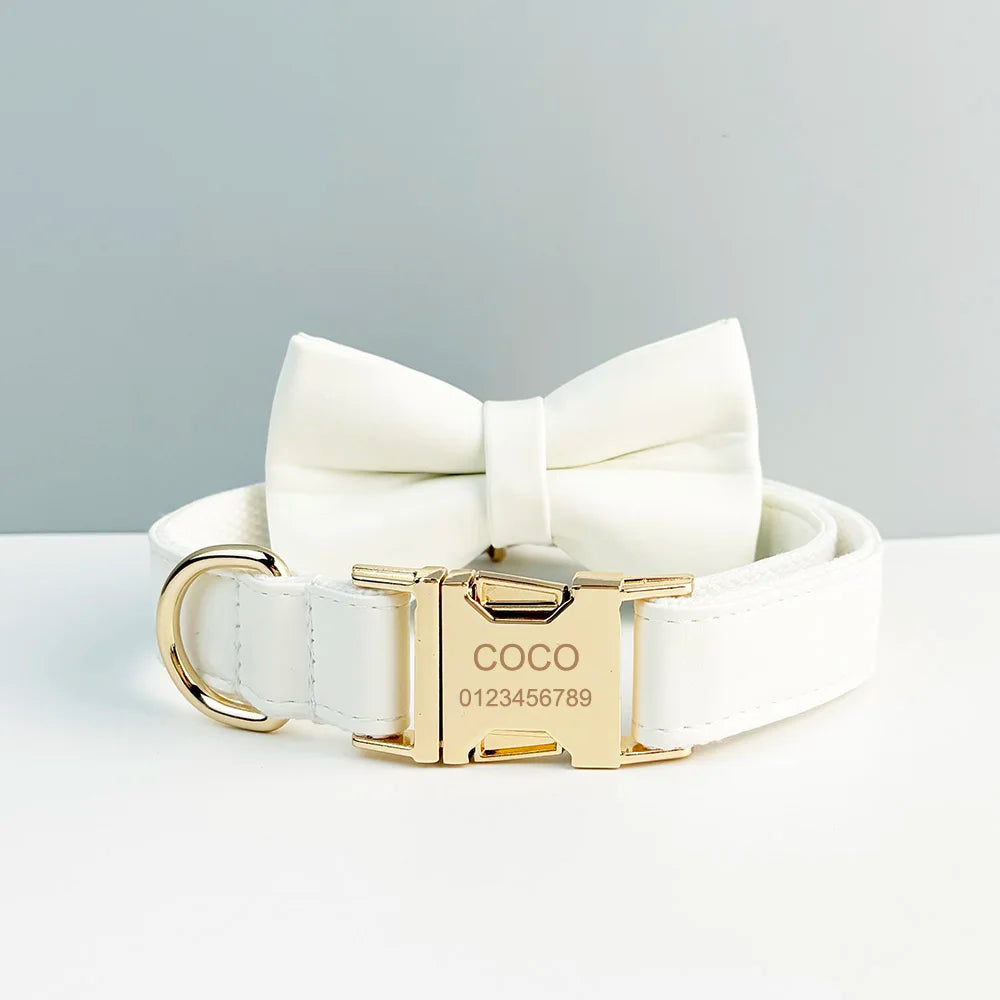 White Leather Harness Set