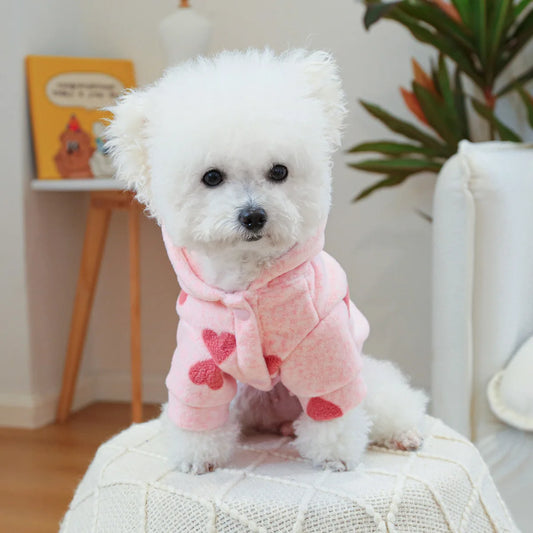 Pink Dog Love Hoodie