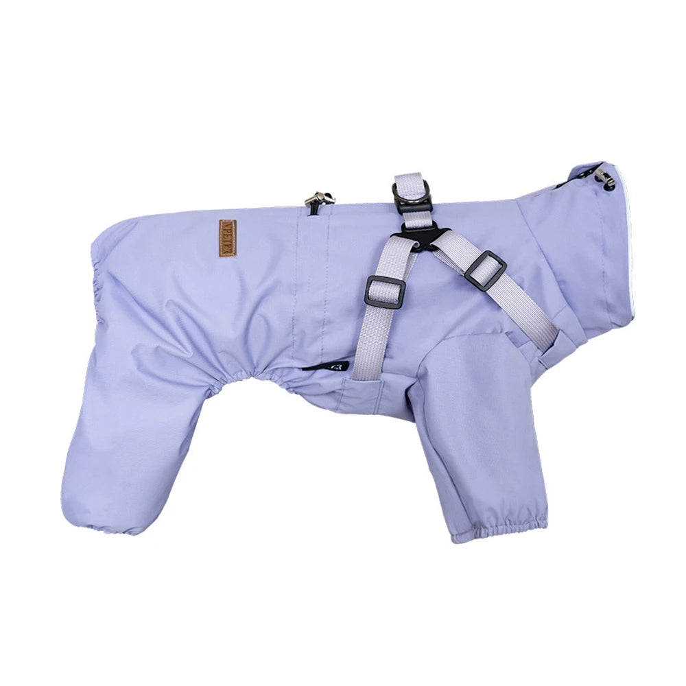 Dog Waterproof Reflective Raincoat