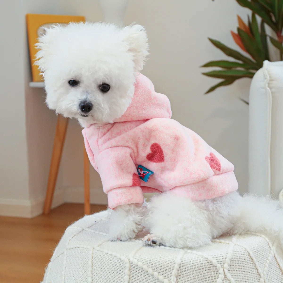 Pink Dog Love Hoodie