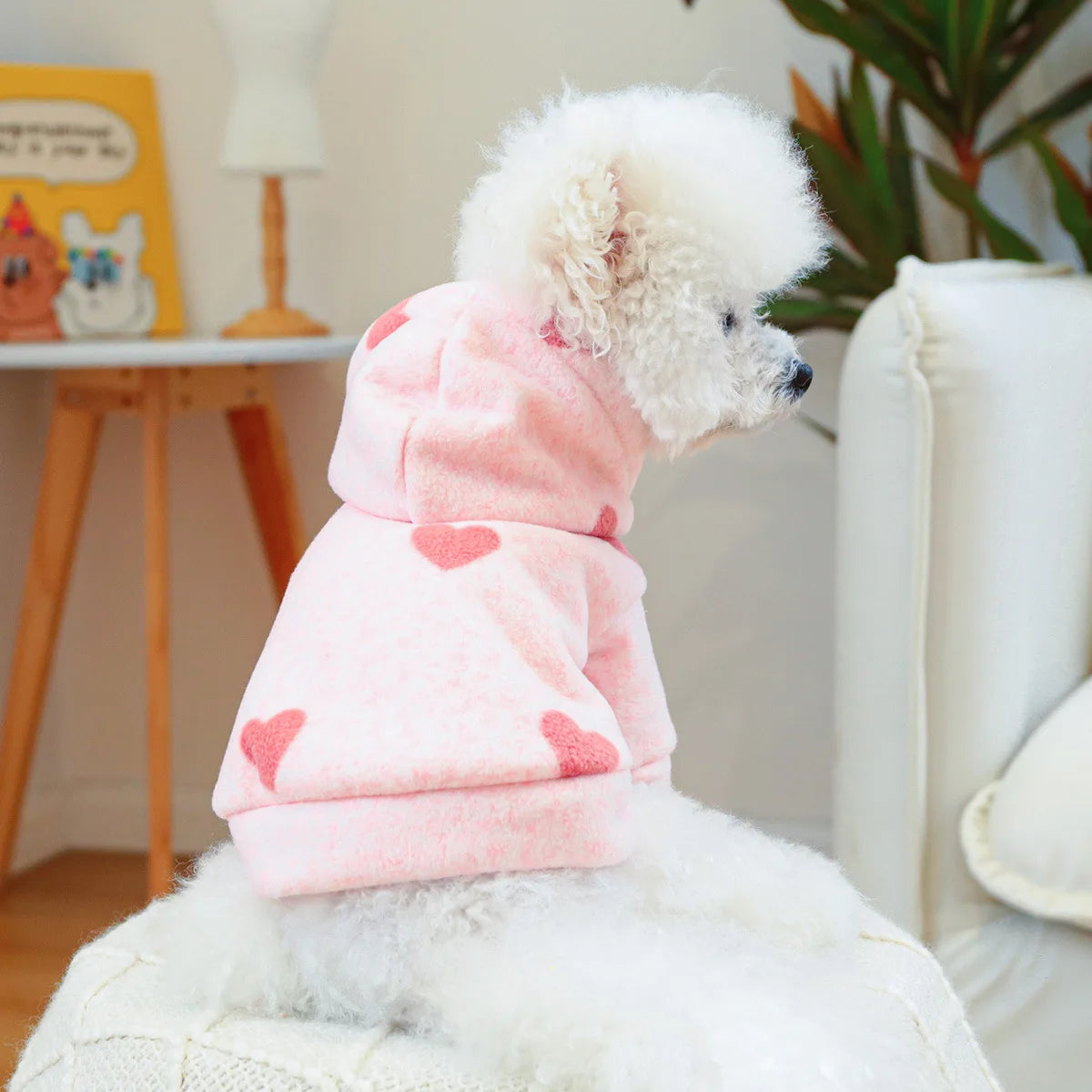 Pink Dog Love Hoodie