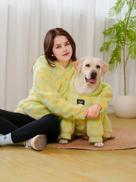 Yellow Tie Dye Matching Dog & Owner Set
