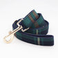 Green Tweed Tartan Dog Harness Set