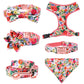 Floral Dog Harness Set