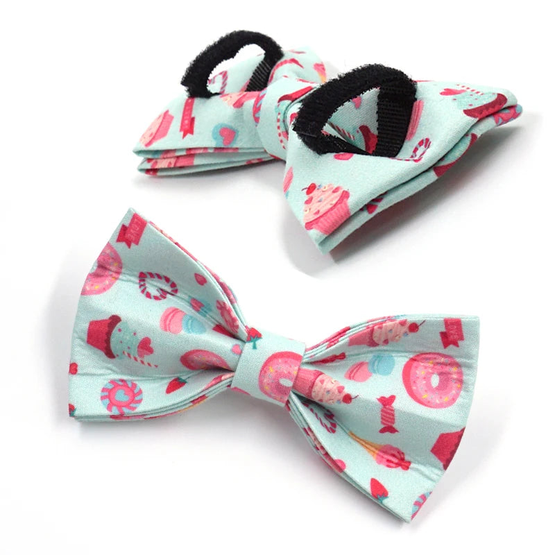 Donuts And Sweets Bow Collar And Leash