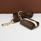 Dark Brown Velvet Dog Collar Set
