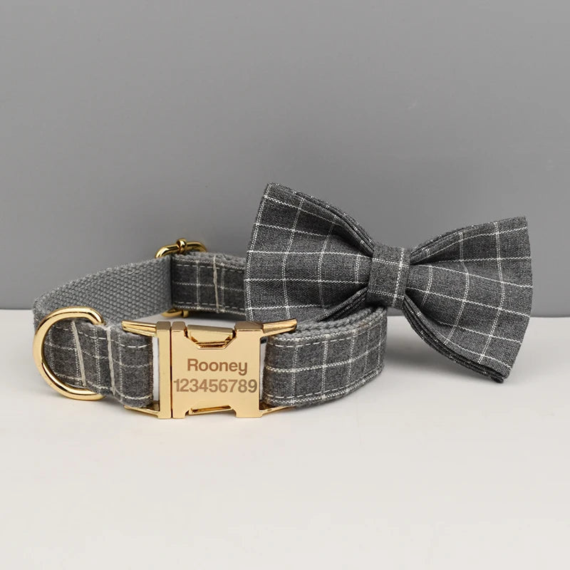 Grey Chequered Harness Set