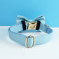 Blue Leather Harness Set