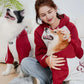 Red and Grey Dog & Owner Matching Set