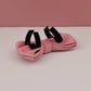Pink Velvet Dog Collar Set