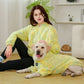 Yellow Tie Dye Matching Dog & Owner Set