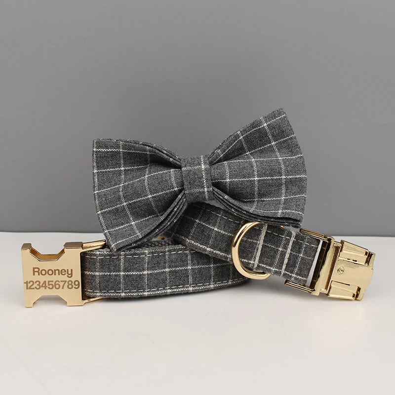 Grey Chequered Harness Set