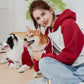 Red and Grey Dog & Owner Matching Set