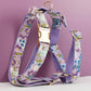 Purple Flower Harness Set