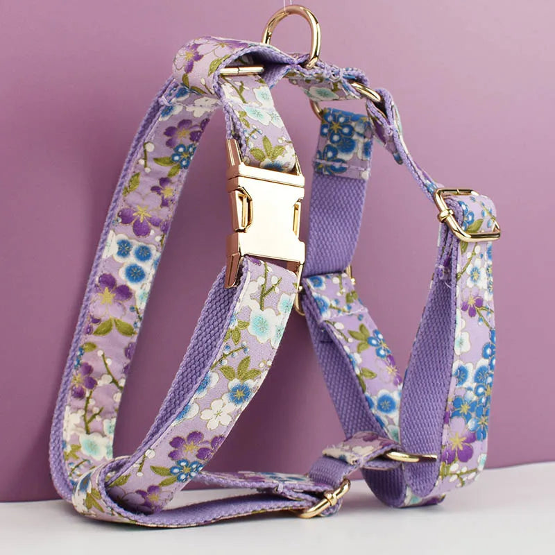 Purple Flower Harness Set