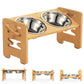 Elevated Bamboo Dog Bowls