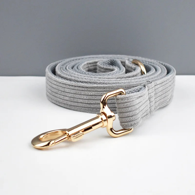 Light Grey Corduroy Harness Set