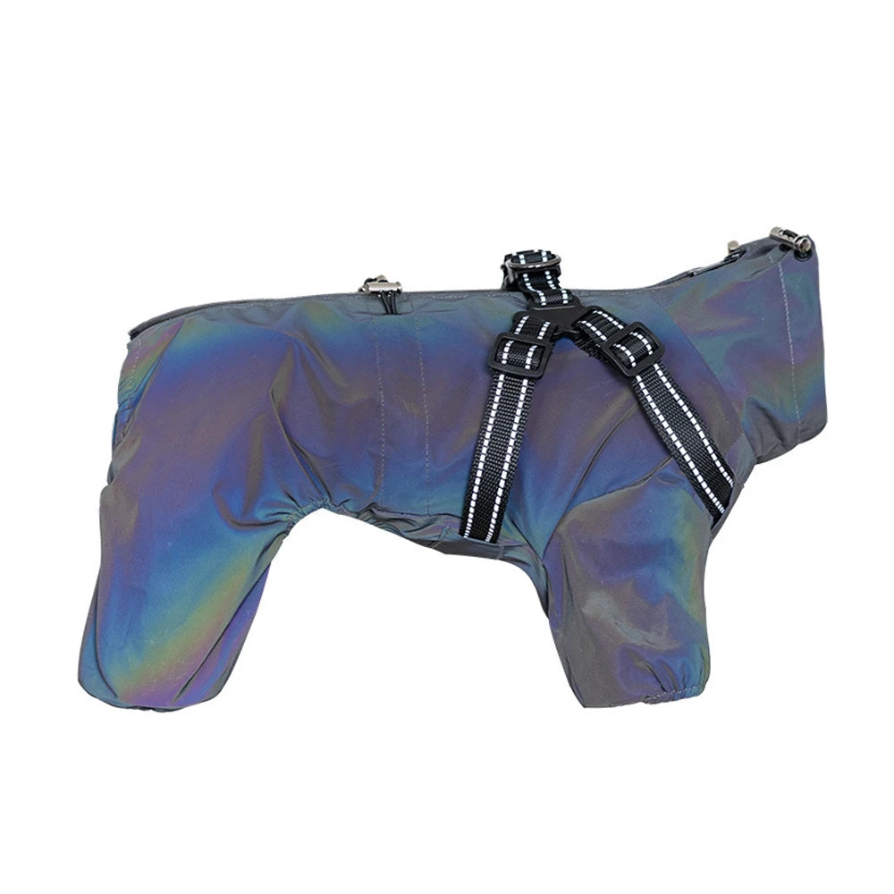 Dog Waterproof Reflective Raincoat