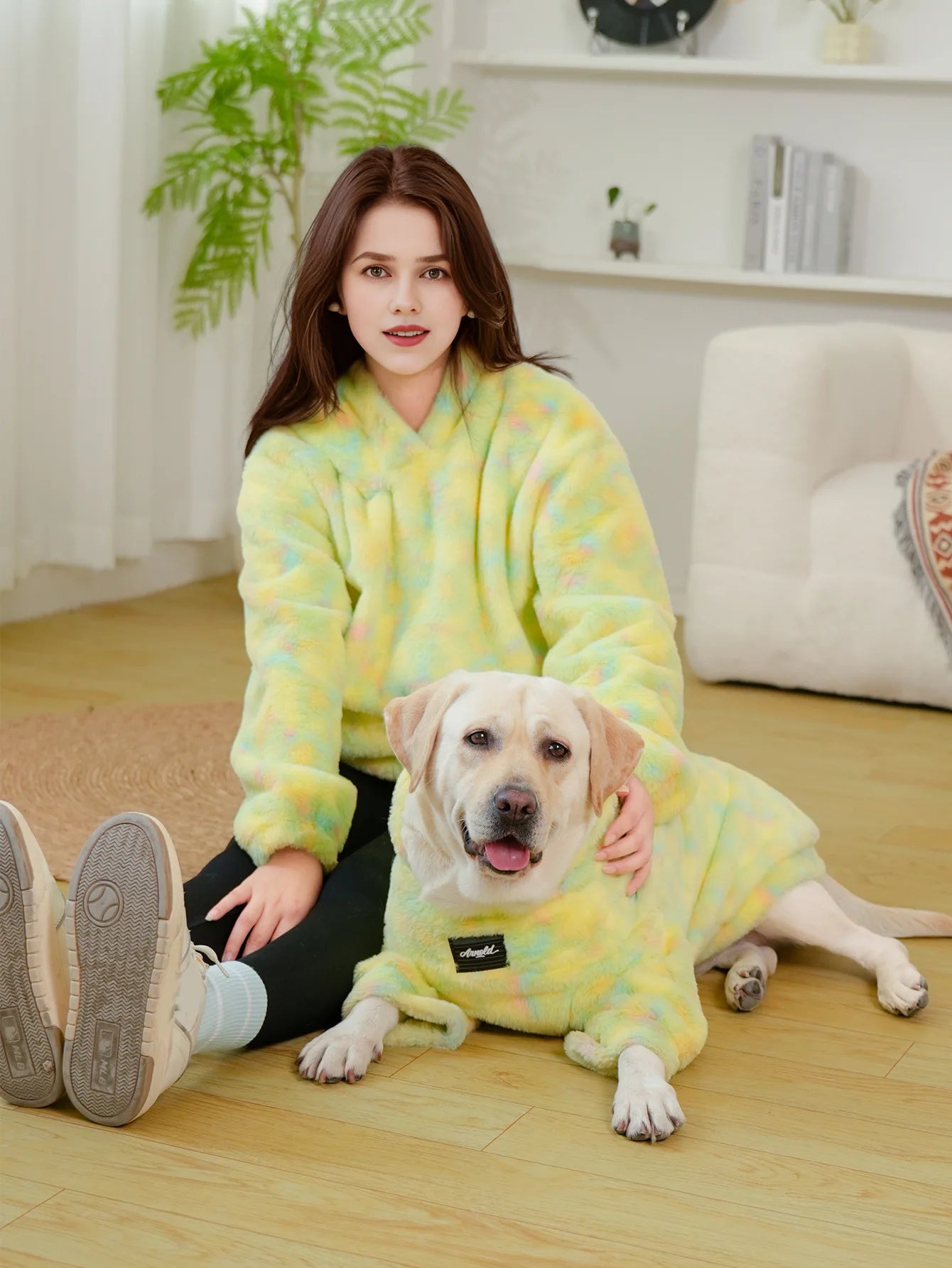 Yellow Tie Dye Matching Dog & Owner Set