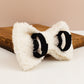 Cream Cashmere Dog Collar Set