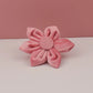 Pink Velvet Dog Collar Set