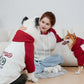 Red and Grey Dog & Owner Matching Set