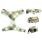Green And Cream Plaid Harness Set