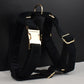 Black Velvet Dog Collar Set