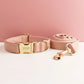 Pink Leather Harness Set